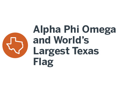 Alpha Phi Omega and World's Largest Texas Flag Tile Image