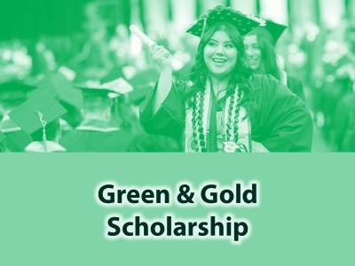 Green and Gold Scholarship Tile Image
