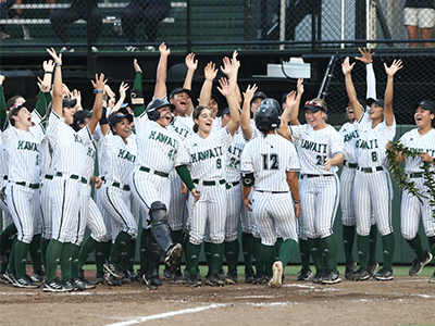 Rainbow Wahine Softball Tile Image