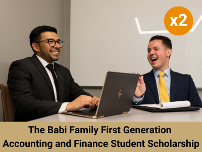 Babi FamilyFirstGen Accounting&Finance Scholarship Tile Image