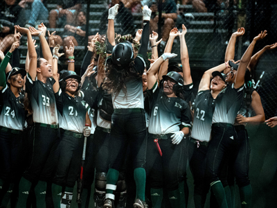 Rainbow Wahine Softball Tile Image