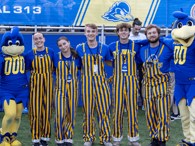 Delaware Mascot: YoUDee and Baby Blue Tile Image