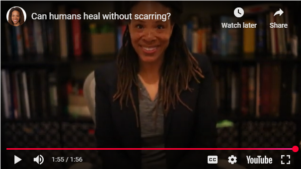 Screenshot from video on Olabisi Lab ZotFunder page featuring Professor Ronke Olabisi.