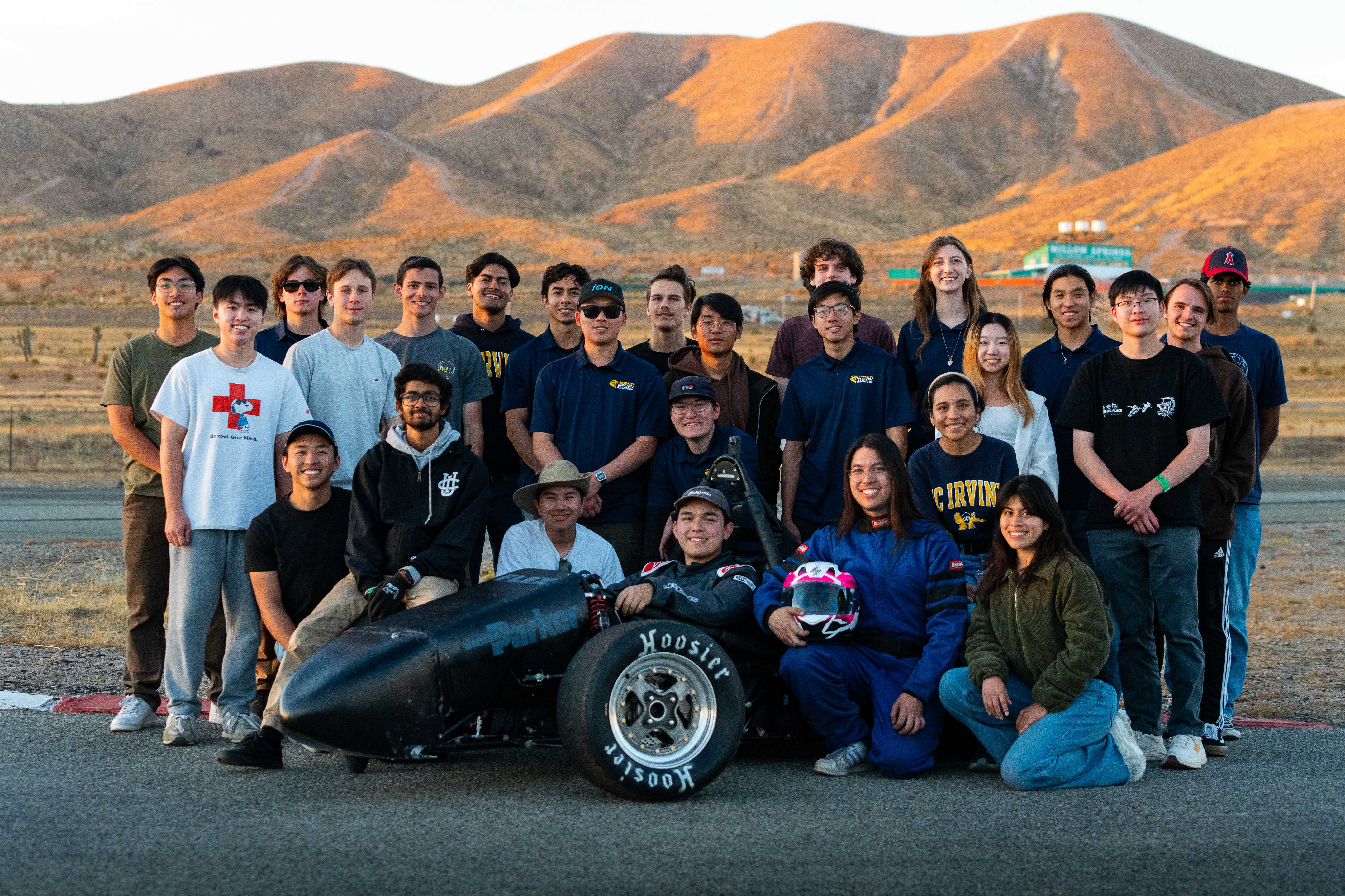 Picture of the Anteater Electric Racing team from the 2024-2025 campaign page.