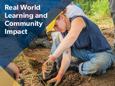 Real World Learning and Community Impact Tile Image