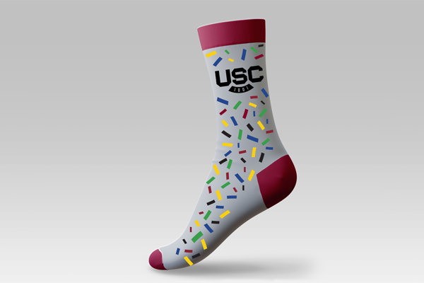 Retro Give 4 Garnet Sock image