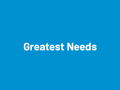 UAS Greatest Needs Tile Image
