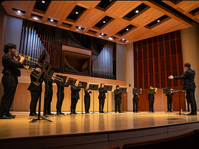 Ithaca College Trombone Troupe Tile Image