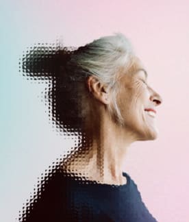 woman smiling