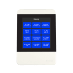 Kontrollenhet Tesira Ethernet/PoE touch interface, Sort