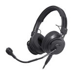 Broadcast Stereo Headset with Dynamic Mic, Uterminert