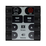 Echo 8EUB - 8-button control pad, EU, Sort