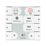 Echo 8EUW - 8-button control pad, EU, Hvit