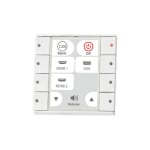 Echo Plus 8EUW - 8-button control pad med Ethernet, EU, Hvit