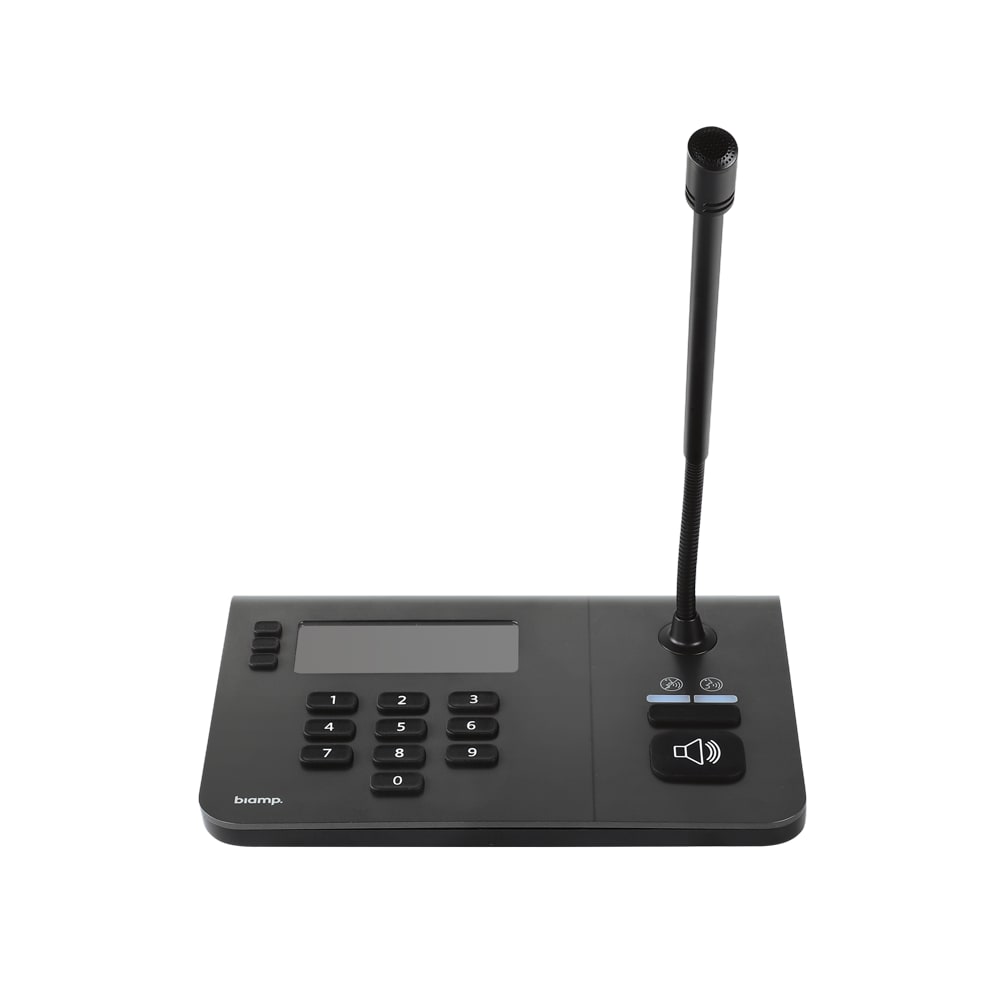 10-button paging station w/gooseneck mic