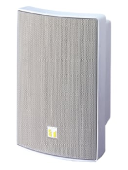 Høyttaler 5" 2-veis Kabinett 15W 100V Hvit EN54