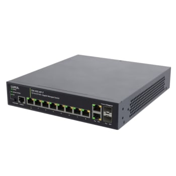 Switch Managed 12-Port/8-Port PoE+ Gigabit,2xSFP 1G