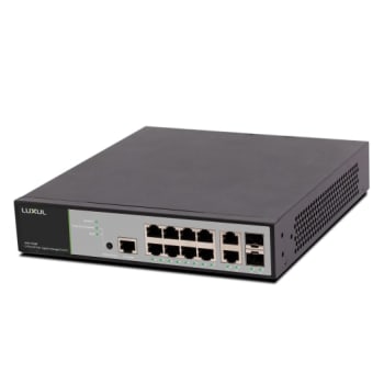 Switch Managed 12-Porter, PoE+ 130Watt,2xSFP 1G, L3