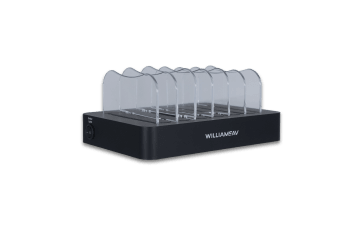 Lader 6-posisjon for WaveCast R2 mottager, inkl 6 USB A->C