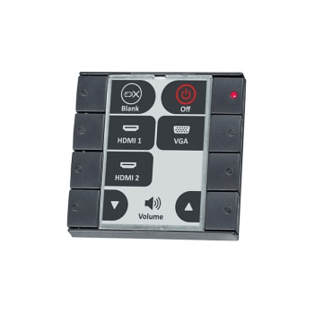 Echo Plus 8EUB - 8-button control pad med Ethernet, EU, Sort