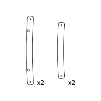 End rigging plates for A15i Focus x4  (Front x2, Rear x2)