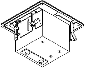 Innfellings brk til LA-X4i. 0 grader.Magnet front plate Hvit