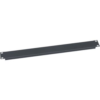 Blindpanel 19", Stål, Sort, 1U