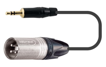 MiniJack Bal 3,5mm til XLR-M, 2m kabel