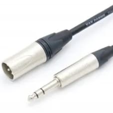 XLRM to TRS jack 0,15m