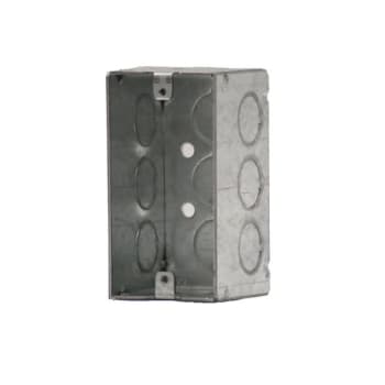 Single gang new construction 2.5" deep metal j-box, Black