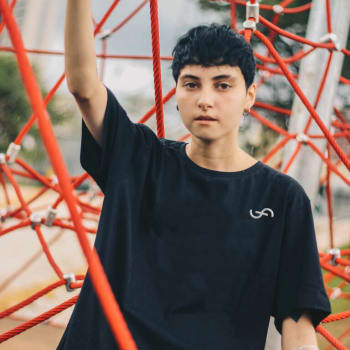 Fourier Audio Embroidered T-Shirt WOMENS L