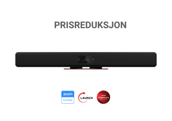 Conferencing video bar with Ethernet port