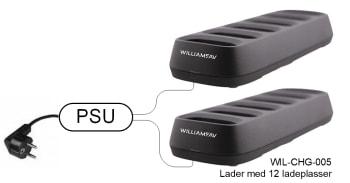 Auracast Lader for 12x Infinium mottagere ( 2x6 -felles PSU)