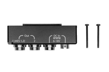 Adapter for A20-RX w/panel mount TA3 audio OP(analog or AES)