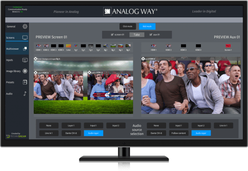 Crestron driver og Smart Graphics for Midra 4K
