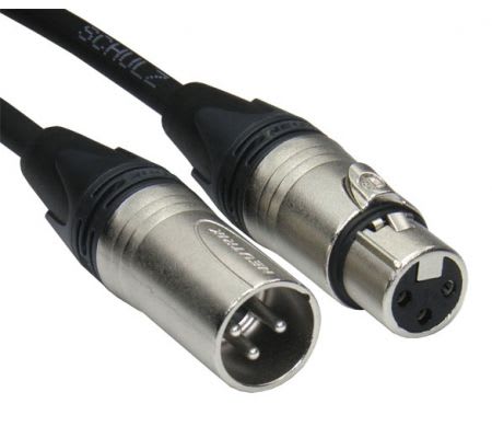 Kabel Mikrofon/Linje XLRM-XLRF 1m