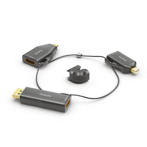 AdapterRing miniDP/DP/USB-C til HDMI 4K, 18,2Gb