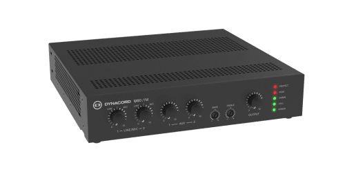 Forsterker 1x60W/8/4/100V 2x Mic 2x Line