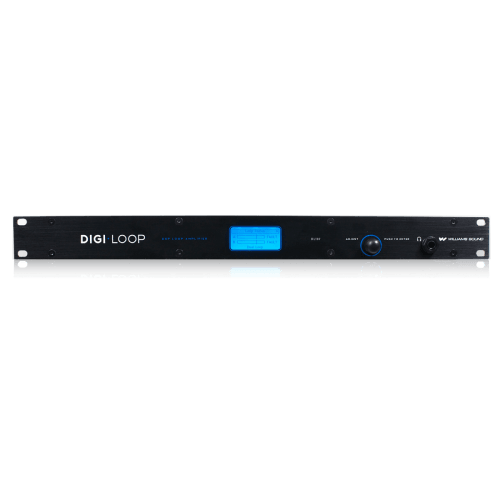 Induction loop amplifier w/network.  2x7A, 1U, DANTE