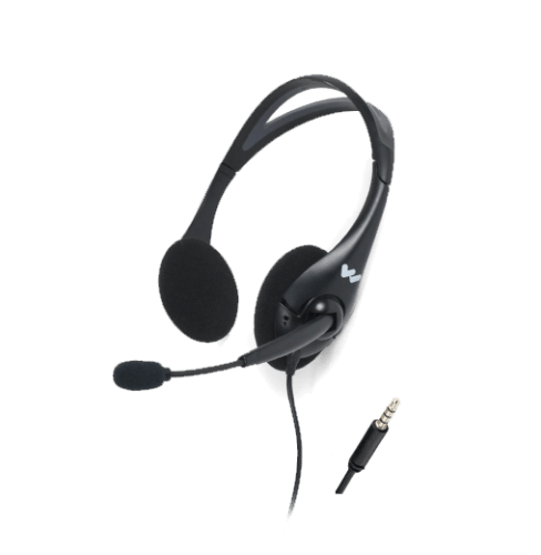 Headset (hodetel.+mikr.)2klokke 1m kab,1x3.5mm jack f/DLT400