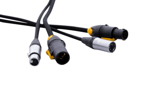 Hybridkabel DMX TrueCon 1,5mm2 + 3P XLR, 24m