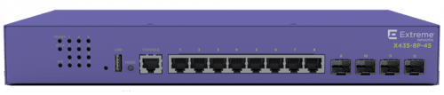 Switch 8P/PoE+ 1Gbps 4P/SFP L2 124W Fläktlös