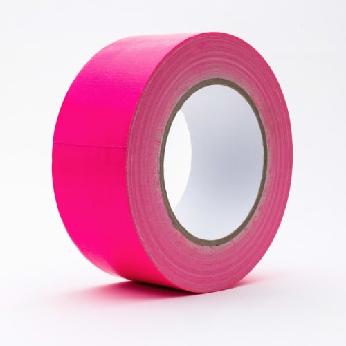 Gaffa tape fluoriserende 25 mm x 25m Rosa