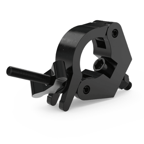 Heavy duty half coupler narrow in black - SWL 750kg