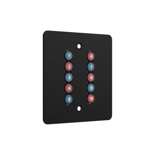 GeNetix 10Scene Wall Plate v2 (Dual Pack) EU - Black