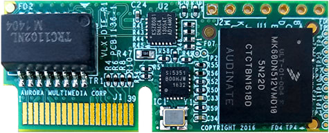 Dante Slot-In kort 8 kanaler for VPX, IPX-TC3 og HT