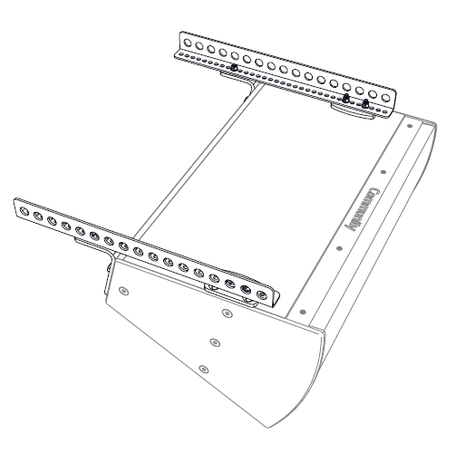 22" BALANCEPOINT Vertikal FLY RAILS Hvit