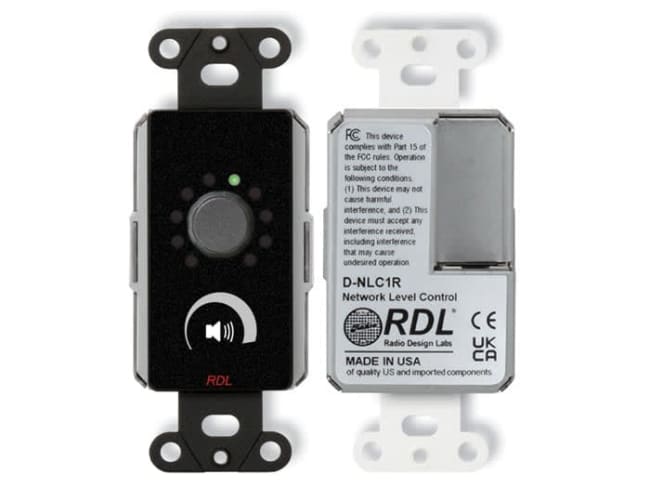 Network Remote Control with LEDs - Dante - Black