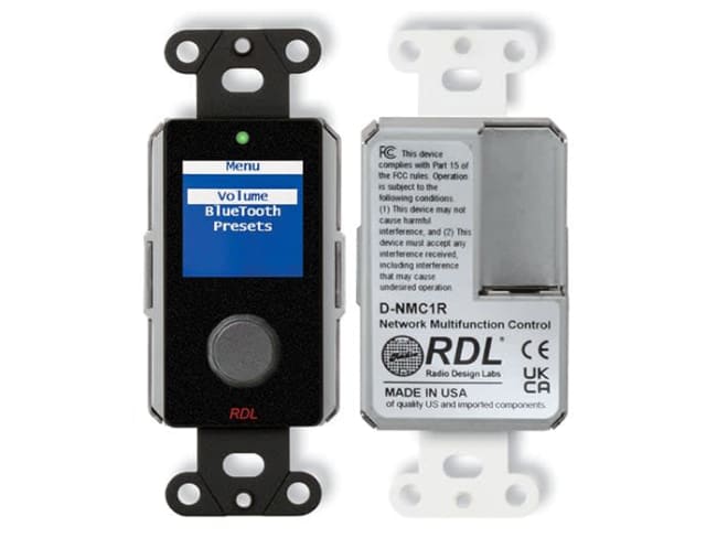 Network Remote Control with Screen - Dante - Black