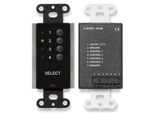 4 Channel Remote Control for RU-ASX4D and RU-ASX4DR - Black